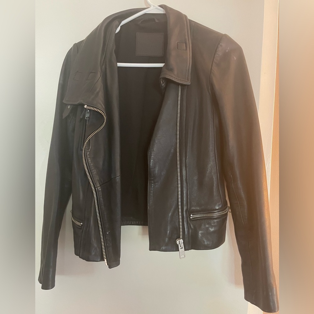 All Saints Bales Leather Jacket